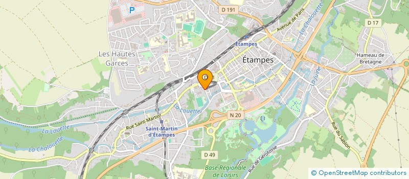localisation de l'entreprise MONSIEUR PHILIPPE DANVERS à ETAMPES