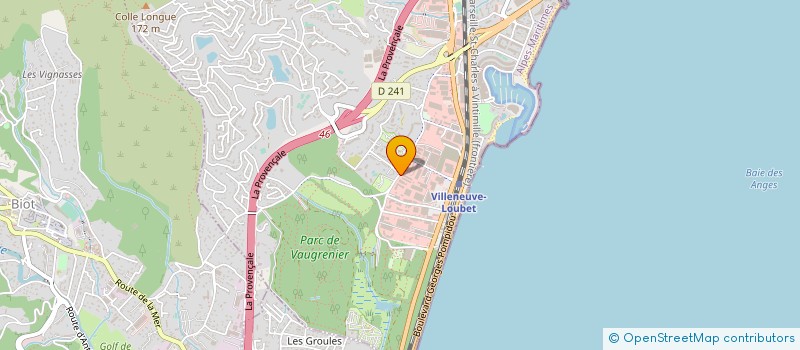 localisation de l'entreprise MONSIEUR PHILIPPE DARDY  VILLENEUVE-LOUBET