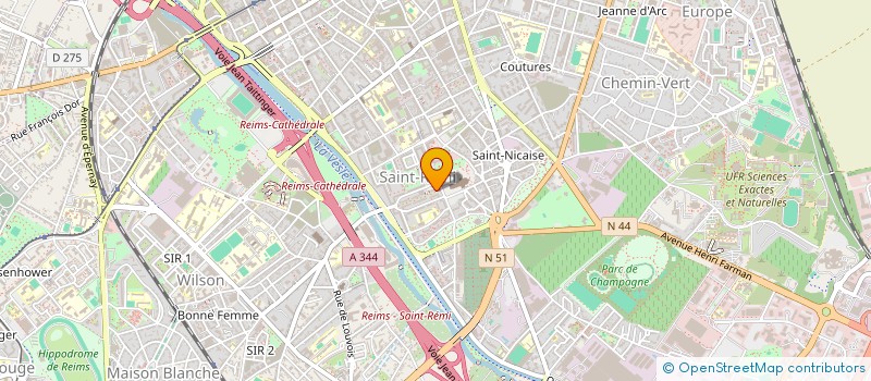 localisation de l'entreprise MONSIEUR PHILIPPE DAUBERCIES  REIMS