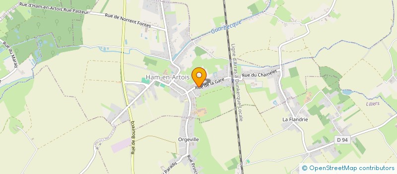 localisation de l'entreprise MONSIEUR PHILIPPE DAUCHELLE  HAM-EN-ARTOIS