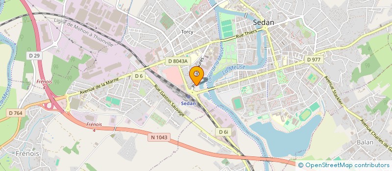 localisation de l'entreprise MONSIEUR PHILIPPE DAVESNE  SEDAN