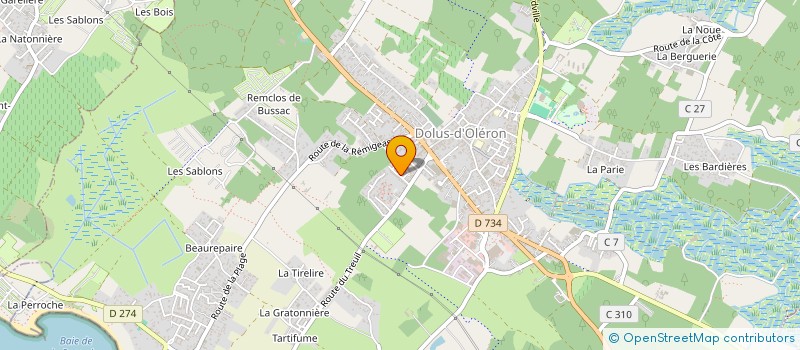 localisation de l'entreprise MONSIEUR PHILIPPE DAVIAU  DOLUS-D'OLERON