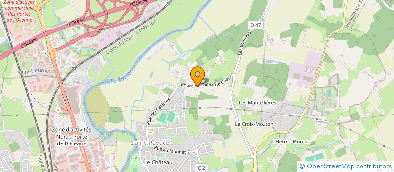 localisation de l'entreprise MONSIEUR PHILIPPE DAVIAUD  SAINT-PAVACE