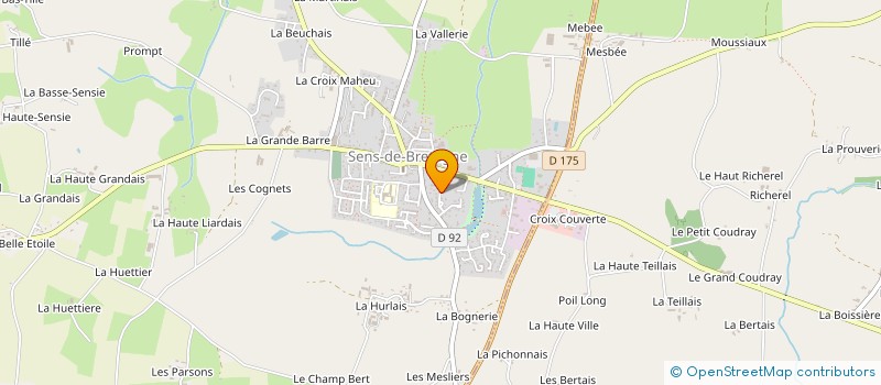 localisation de l'entreprise MONSIEUR PHILIPPE DAVID  SENS-DE-BRETAGNE