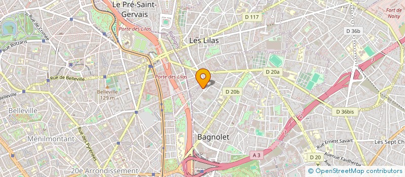 localisation de l'entreprise MONSIEUR PHILIPPE DAVID à BAGNOLET