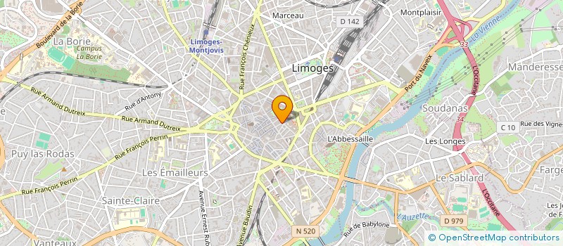 localisation de l'entreprise MONSIEUR PHILIPPE DAVID à LIMOGES