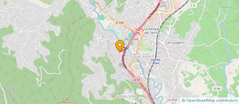 localisation de l'entreprise MONSIEUR PHILIPPE DAVIDE  SOLLIES-PONT