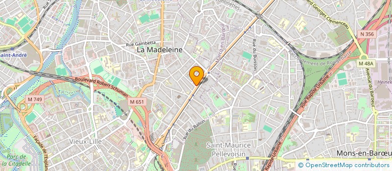 localisation de l'entreprise MONSIEUR PHILIPPE DAYRAUD à LA MADELEINE