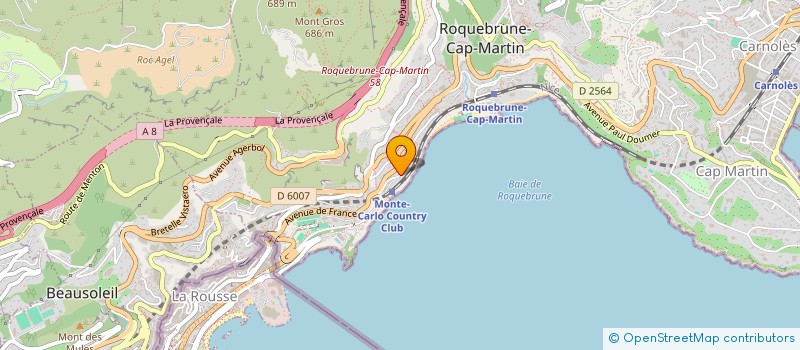 localisation de l'entreprise MONSIEUR PHILIPPE DE AGOSTINI à ROQUEBRUNE-CAP-MARTIN