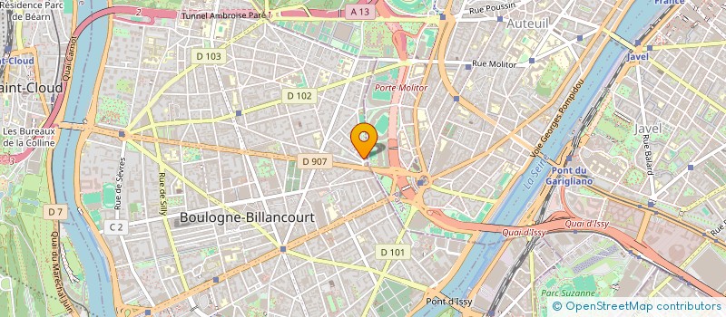 localisation de l'entreprise MONSIEUR PHILIPPE DE BASQUIAT-TOULOUZETTE  BOULOGNE-BILLANCOURT
