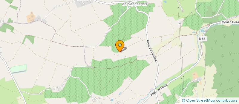 localisation de l'entreprise MONSIEUR PHILIPPE DE BENOIST DE GENTISSART  SAINTE-GEMME-EN-SANCERROIS