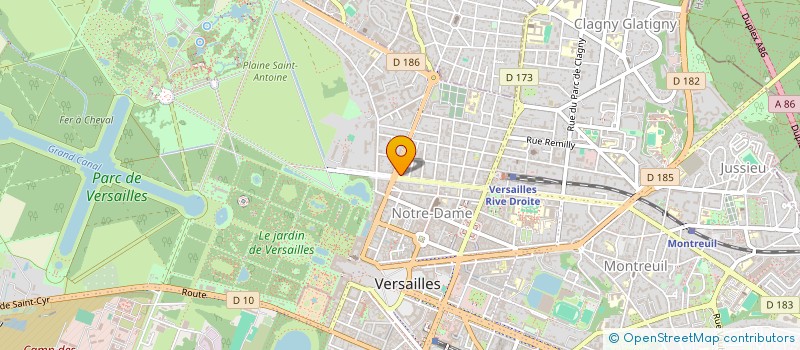 localisation de l'entreprise MONSIEUR PHILIPPE DE BENOIT à VERSAILLES