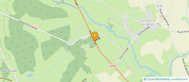 localisation de l'entreprise MONSIEUR PHILIPPE DE BRAUER  BREMONTIER-MERVAL