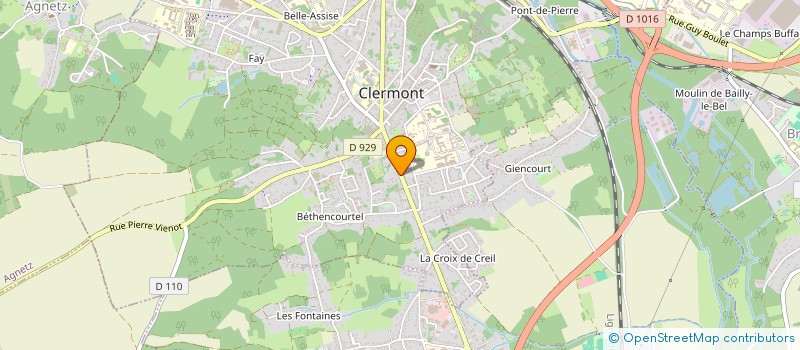 localisation de l'entreprise MONSIEUR PHILIPPE DE BROUWER  CLERMONT