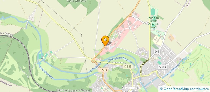 localisation de l'entreprise MONSIEUR PHILIPPE DE CHAUMONT QUITRY  CHAUMONT EN VEXIN