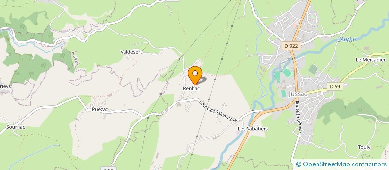 localisation de l'entreprise MONSIEUR PHILIPPE DE CLERCQ à JUSSAC