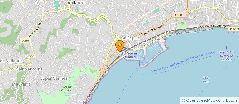 localisation de l'entreprise MONSIEUR PHILIPPE DE DEUS à VALLAURIS