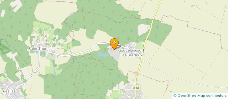 localisation de l'entreprise MONSIEUR PHILIPPE DE FRANCQUEVILLE  GOUDELANCOURT-LES-BERRIEUX