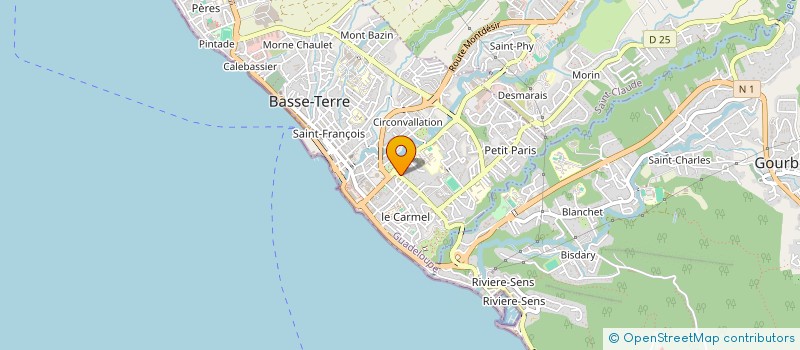 localisation de l'entreprise MONSIEUR PHILIPPE DE LACAZE à BASSE-TERRE