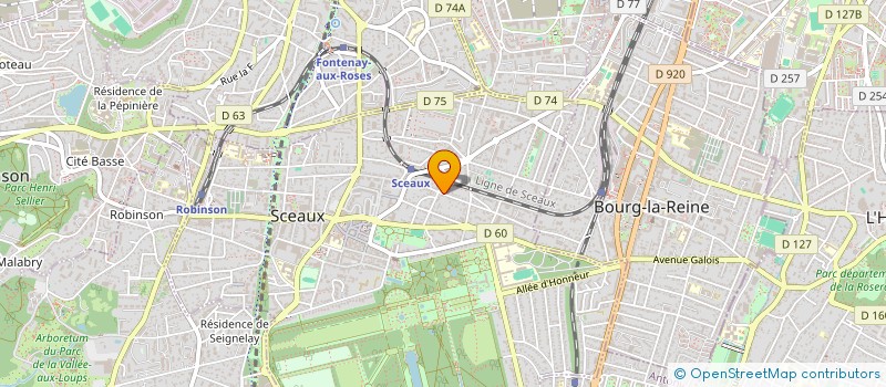localisation de l'entreprise MONSIEUR PHILIPPE DE MONTAIGNE à SCEAUX