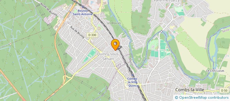 localisation de l'entreprise MONSIEUR PHILIPPE DE OLIVEIRA BRANDAO  QUINCY-SOUS-SENART