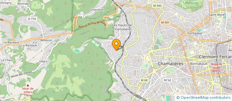 localisation de l'entreprise MONSIEUR PHILIPPE DE PRADEL DE LAMAZE à CHAMALIERES
