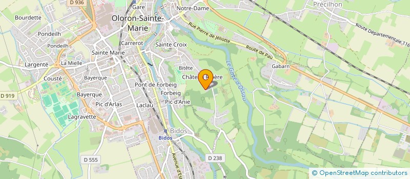 localisation de l'entreprise MONSIEUR PHILIPPE DE RIBERE  OLORON-SAINTE-MARIE