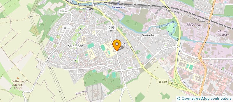 localisation de l'entreprise MONSIEUR PHILIPPE DE RYCK  BEAUVAIS