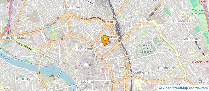 localisation de l'entreprise MONSIEUR PHILIPPE DE THONEL D'ORGEIX  TOULOUSE