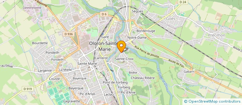 localisation de l'entreprise MONSIEUR PHILIPPE DE VISMES  OLORON-SAINTE-MARIE