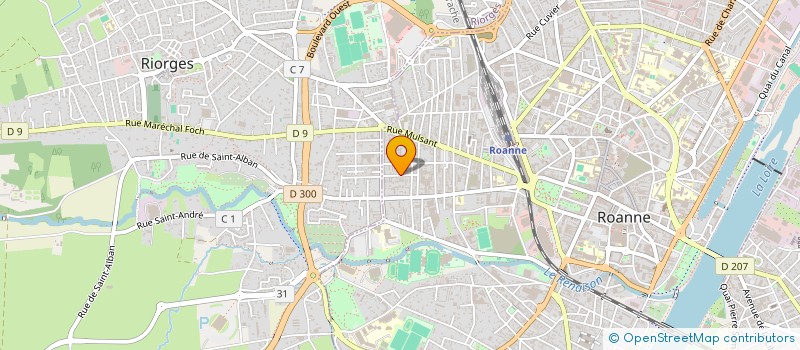 localisation de l'entreprise MONSIEUR PHILIPPE DEBOUTTIERE à ROANNE