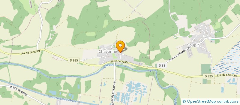 localisation de l'entreprise MONSIEUR PHILIPPE DEBRAINE  CHAVONNE