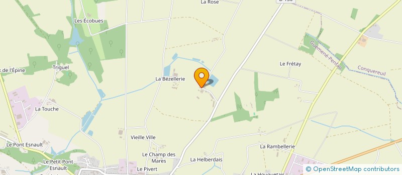 localisation de l'entreprise MONSIEUR PHILIPPE DEBRAY  GUEMENE-PENFAO