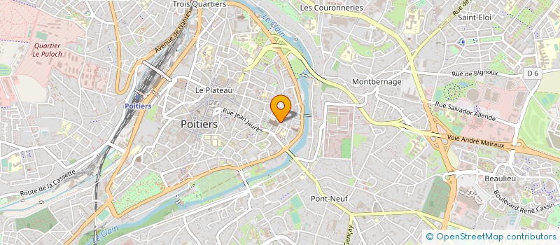 localisation de l'entreprise MONSIEUR PHILIPPE DECANTER  POITIERS