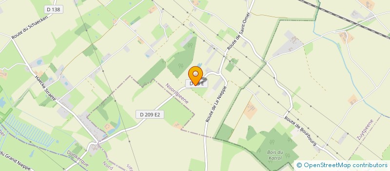 localisation de l'entreprise MONSIEUR PHILIPPE DECLERCK  NOORDPEENE