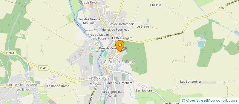 localisation de l'entreprise MONSIEUR PHILIPPE DECOTTE à CHATILLON-COLIGNY