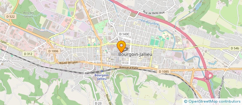 localisation de l'entreprise MONSIEUR PHILIPPE DECREAUX à BOURGOIN-JALLIEU