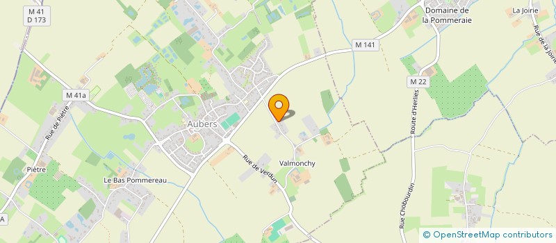 localisation de l'entreprise MONSIEUR PHILIPPE DEDOURS à AUBERS
