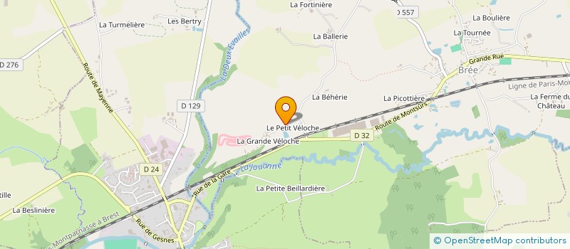 localisation de l'entreprise MONSIEUR PHILIPPE DEFFAY  BREE