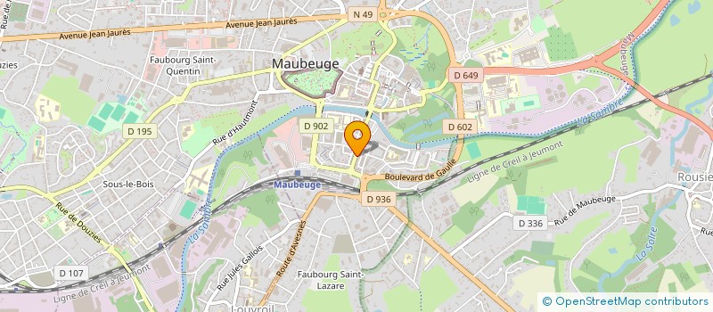 localisation de l'entreprise MONSIEUR PHILIPPE DEGAEY à MAUBEUGE
