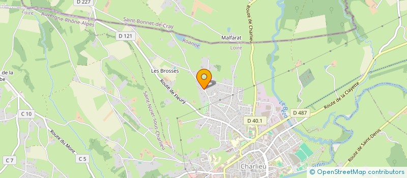 localisation de l'entreprise MONSIEUR PHILIPPE DEGRANGE à CHARLIEU