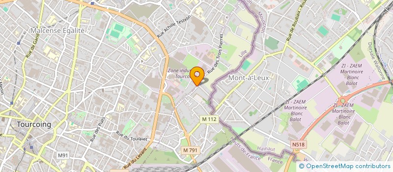 localisation de l'entreprise MONSIEUR PHILIPPE DEGREVE  TOURCOING