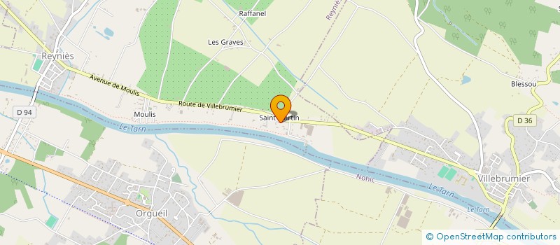 localisation de l'entreprise MONSIEUR PHILIPPE DEJEAN  REYNIES