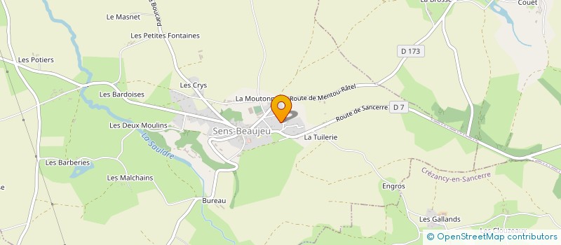 localisation de l'entreprise MONSIEUR PHILIPPE DEJOUX  SENS-BEAUJEU