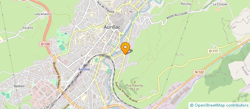 localisation de l'entreprise MONSIEUR PHILIPPE DEL BARCO à AURILLAC