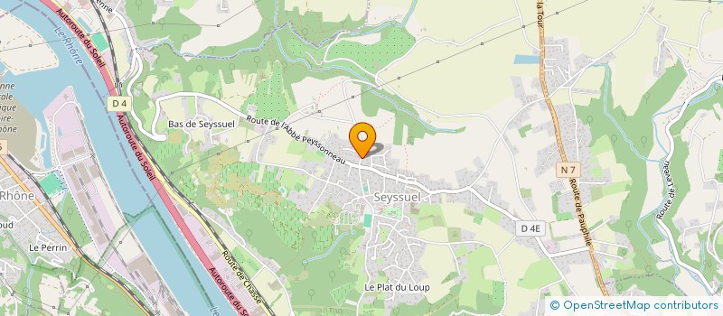 localisation de l'entreprise MONSIEUR PHILIPPE DEL GRANDE  SEYSSUEL