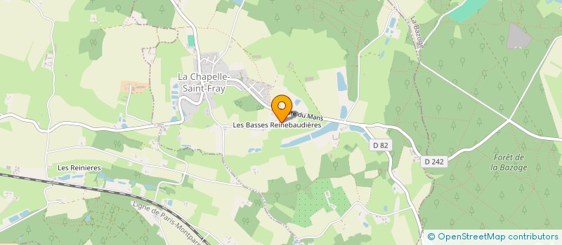 localisation de l'entreprise MONSIEUR PHILIPPE DELABARRE  LA CHAPELLE SAINT FRAY