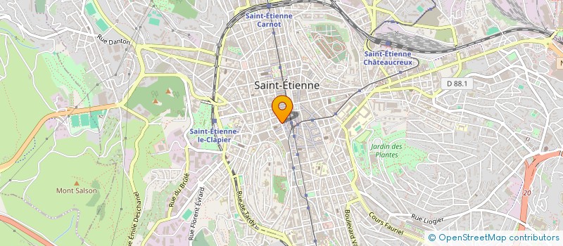 localisation de l'entreprise MONSIEUR PHILIPPE DELABRE  SAINT-ETIENNE