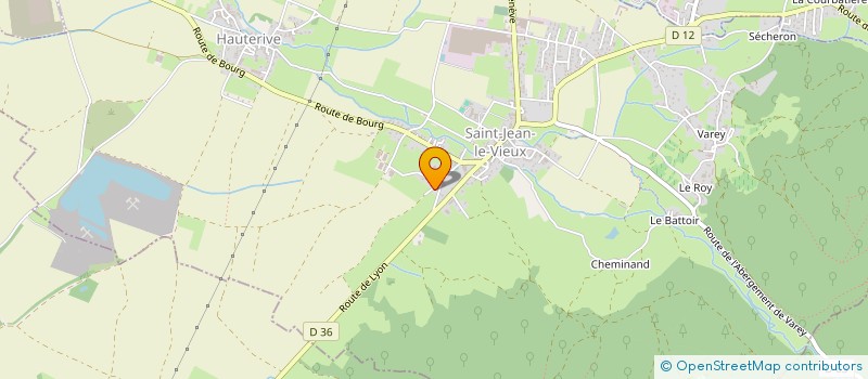 localisation de l'entreprise MONSIEUR PHILIPPE DELACOTE  L'ABERGEMENT DE VAREY