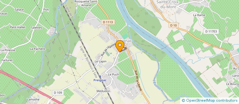 localisation de l'entreprise MONSIEUR PHILIPPE DELACOURT à PREIGNAC